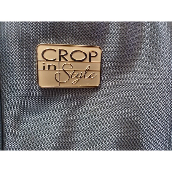 VINTAGE CROP-IN-STYLE ZIPPERED ART CRAFT ORGANIZER TOTE CASE - Picture 2 of 12